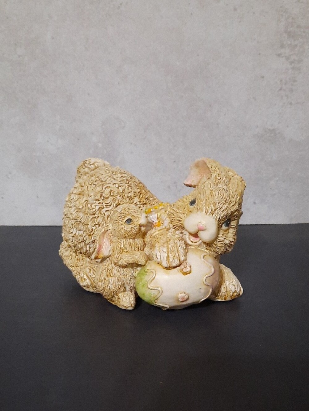 Beige Bunny Figurine with Decorative Egg - Picture 2 of 7